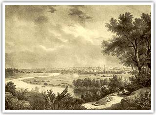 Вид с Воробьевых гор, 1825 г.
